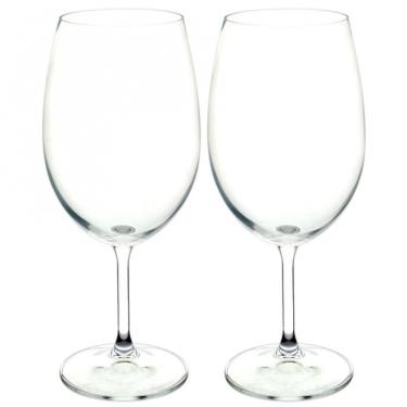 Imagem de Conjunto De Taças Para água Bohemia Anna 580 Ml Em Cristal Ecológico 2 Peças Transparente