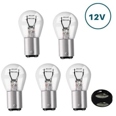 Imagem de Kit 5 Lampadas 21/5w 2 Polos 12v BAY15d - TESLLA