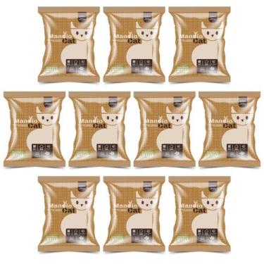 Imagem de Areia Sanitária Granulado Mandioca Para Caixa De Gatos 20kg - Barra Ve