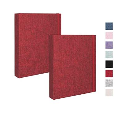 Imagem de Cherrich Mini Álbum De Fotos Para Fujifilm Instax Polaroid Snap, Pacote Com 2 Álbuns Em Linho 2X3, Cada Pequeno Comporta 208