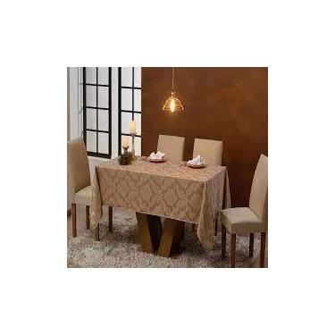 Imagem de toalha para mesa retangular tecido jacquard avela 1,40x2,50 - B.F CONF