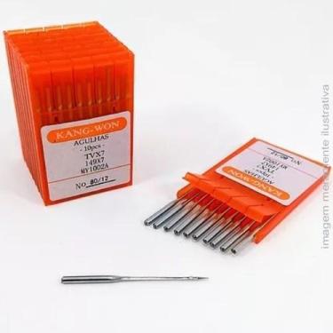 Imagem de Agulha para máquina de costura industrial ponto corrente - kang won 14