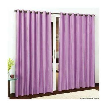 Imagem de Cortina Rústica  Para Varão  3,00x 2,50 Lilás  Admirare