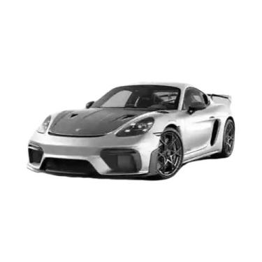 Imagem de Pôster De Carro Esportivo Preto E Branco HD Impressão Em Tela Pintura 