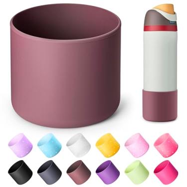 Imagem de Diumepo Bota Protetora para Garrafa de Água Owala 680 g, Capa de Silicone Antiderrapante, Base de Silicone para Owala (Marrom Avermelhado)