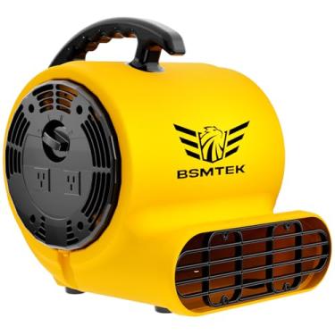 Imagem de BSMTEK Ventilador E Soprador Air Mover, Secadores Industriais Monster Floor Carpet De 1/2 Hp 2500 Pés Cúbicos Por Minuto - 3 Velocidades Com Temporizador, 4 Ângulos Ajustáveis, Cabo 4,5 M Compriment
