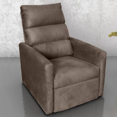 Imagem de Poltrona Reclinável Do Papai Neiva Suede Marrom