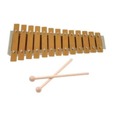 Imagem de 13 Notas Glockenspiel Instrumento Xilofone Clássico De Madeira Percussão Ritmo Handheld Instrumento Musical com 2 Malas para Iniciantes Estudantes Crianças