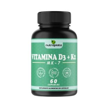 Imagem de Vitamina D3 2000 UI + K2 MK-7 100mg | 60 Cápsulas | Suplemento para Ossos e Imunidade | Sem Glúten e Lactose
