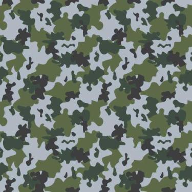 Imagem de Papel de Parede Adesivo Abstrato Camuflado 52478 0,58x2,50M - Adesivo 