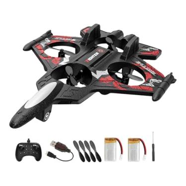 Imagem de predolo Avião de Controle Remoto com Iluminação LED, Simples de Operar, Compacto, 4 Canais, Vermelho 2RC