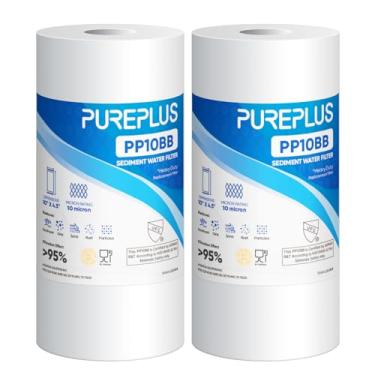 Imagem de PUREPLUS Cartucho de substituição de filtro de água de 10 mícrons 25,4 cm x 11,4 cm para casa inteira para Culligan RFC-BBSA, HD-950, WFHD13001B, W15-PR, GXWH30C, GXWH35F, Aqua-Pure AP817, PP10BB