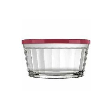 Imagem de Pote de Vidro 600ml com Tampa  Tigela Nadir Resistente e Prática