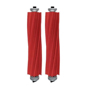 Imagem de HUAYUWA Kit de acessórios para aspirador de pó compatível com Roborock S7 MaxV Ultra/S7max/S7/T7S/T7Splus/G10/G10S/G10Spro/G10Spure (barra de escova de rolo de borracha com 2 escovas principais)