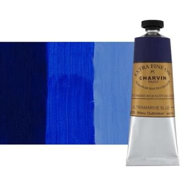 Imagem de Charvin Tinta a óleo extrafina – Tinta a óleo francesa profissional de luxo, exibindo os pigmentos da natureza, consistência cremosa com vivacidade – Tubo único de 60 ml – Azul Ultramarino