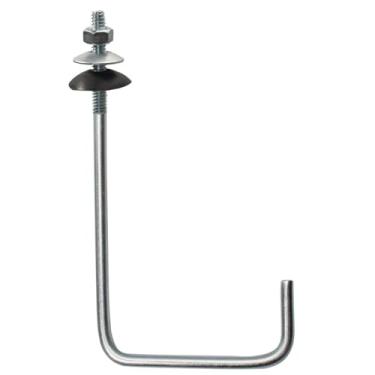 Imagem de Kit C/100 Gancho Fixação Telha Fibrocimento 1/4x240 Completo