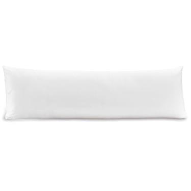 Imagem de Fronha Body Pillow Toque Acetinado Tecido Não Amassa - Branco
