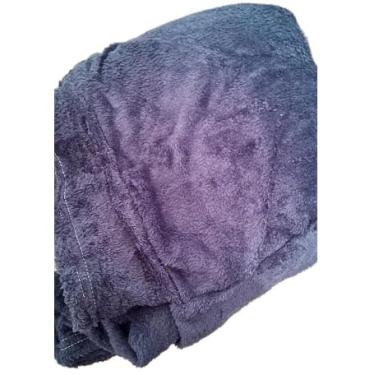 Imagem de Cobertor com Mangas e Capuz em Microfibra, 170x90 cm, Rosa, Fechamento nas Costas, para Inverno (Roxo)