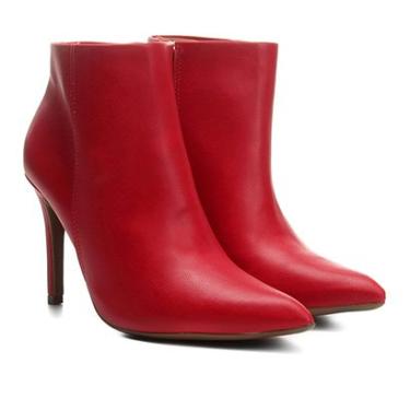 Imagem de Bota Cano Curto Bebecê Bico Fino Feminina-Feminino