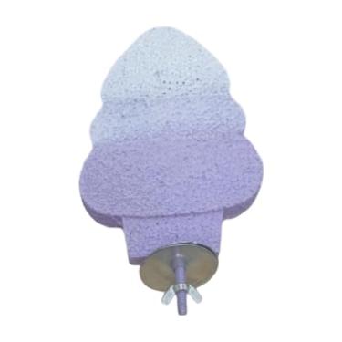 Imagem de IEUDNS Suporte de brinquedo para, brinquedo de exercício, mastigação, dentes, boca, molar, salto, suporte para cacatua, periquito, calopsita, Roxo