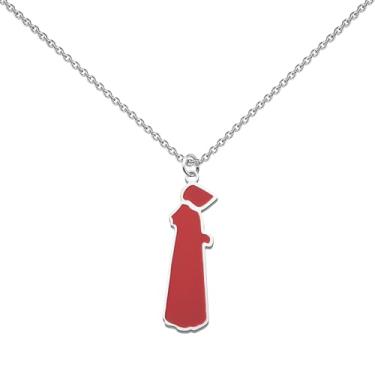 Imagem de LQRI Presentes inspirados no filme, colar offred, presente feminista, joias poderosas, produtos para amantes de filmes, Small, Aço inoxidável, aço inoxidável