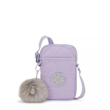 Imagem de Kipling Bolsa transversal para celular Tally Metallic, Lavanda nupcial, 4.4''L x 6.9''H x 1''D
