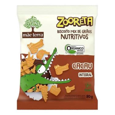 Imagem de Biscoito de Cacau com Aveia e Quinoa Vegano Zooreta Mãe Terra 80g
