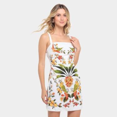 Imagem de Vestido Farm Curto Bosque Chic, Off white, G