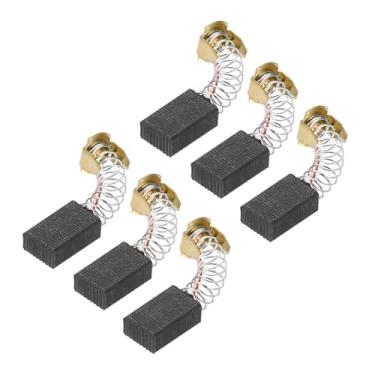 Imagem de PATIKIL Escovas de carbono 0,51 x 0,35 x 0,26 polegadas para motores elétricos, ferramenta elétrica, moedor angular, serra de mesa, reparo de peças sobressalentes, pacote com 6