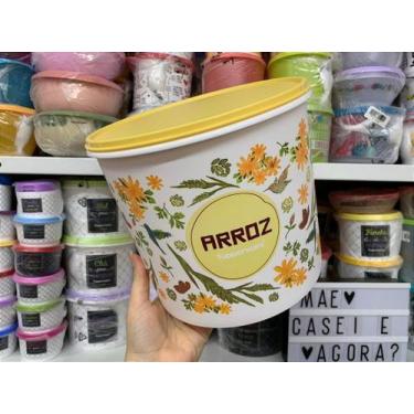 Imagem de Tupper Caixa Arroz Floral 5 kg Plus - 6,5 Litros - Tupperware