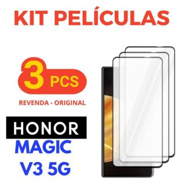 Imagem de Kit 03 Peliculas Vidro 3D Premium Compativel Para Honor X5B X6B X7C MA