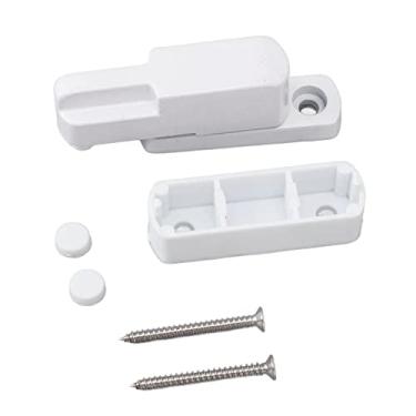 Imagem de Janela Bloqueio T Tipo T Tipo de janela deslizante trava de alta resistência Alumínio Liga de alumínio Bloqueio de segurança para crianças para segurança e anti -roubo Instalação (Branco)