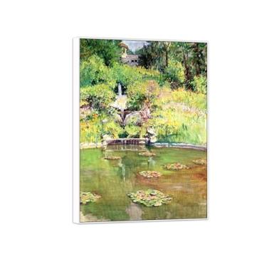 Imagem de BMZFYBS Quadro branco - pintura de parede famosa em tela - imagens para decoração de casa - jardim - pôster e impressões 70 x 100 cm 27 x 39 pol