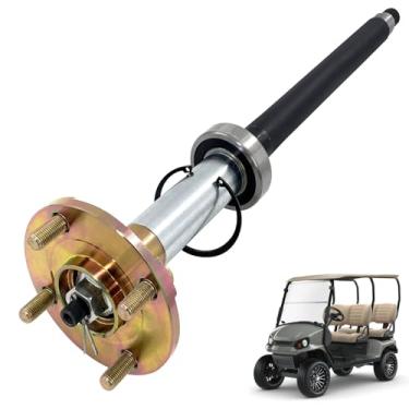 Imagem de HUAYOUR Conjunto de eixo traseiro compatível com carrinho de golfe elétrico Yamaha G29 2007 a 2016 Substituir # JW2-G6510-00, JW2-G6510-01, JW2G651000, JW2G651001 (lado direito do passageiro)