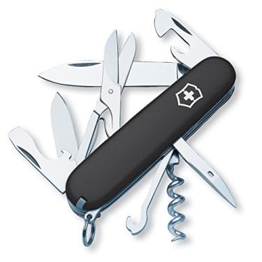 Imagem de Victorinox Canivete suíço Climber, canivete suíço de 14 funções com 2 lâminas, saca-rolhas e chave de fenda - Preto