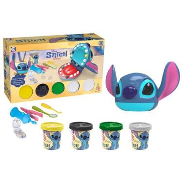 Imagem de Kit Massinha Lilo & Stitch Dentista Cotiplás - com Forminha Pinça Broc