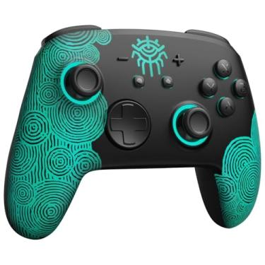Imagem de Switch2 Pro Controller Wireless Compatível com Switch 2/OLED – Controle Bluetooth com Joysticks Hall Effect, Luzes RGB e Função NFC