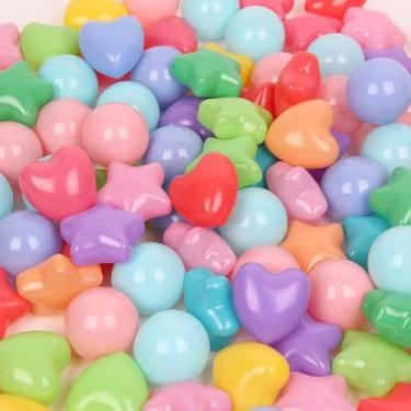 Imagem de Bola colorida ecológica amor bola estrela cinco pontas bola pit bolas 6,9 cm bola de plástico macio bebê piscina brinquedos aquáticos, piscina infantil, decoração de festa brinquedos educativos