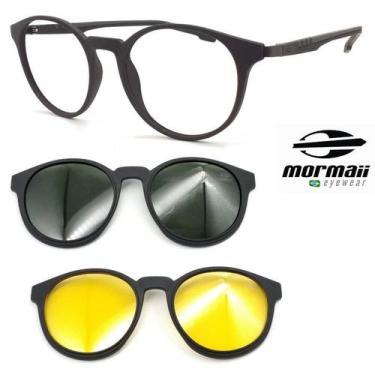 Imagem de Armação Oculos Redondo Mormaii 6071 Swap2 Preto A14 gn, Preto