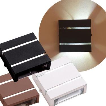 Imagem de Kit 2 Arandelas 2 Foco 2 Friso Externa Parede Muro Ar1112 - IDEALLUME,