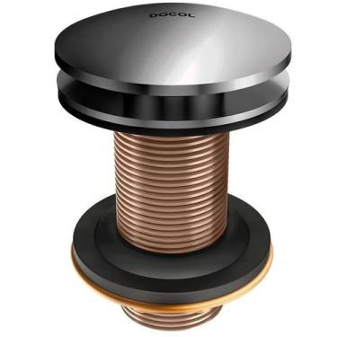 Imagem de Válvula Saída D'Água Click-Clack 7/8 Grafite Polido - Docol