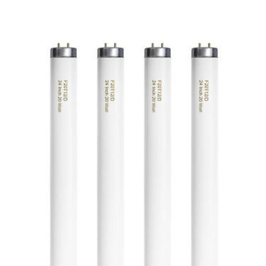 Imagem de Lâmpada de tubo fluorescente Konideke T12 20W 6500K 24", pacote com 4