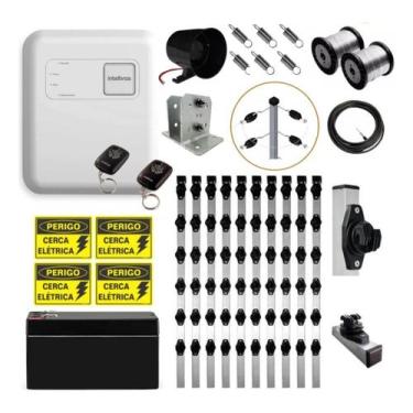 Imagem de Kit Cerca Elétrica Industrial Intelbras para 100 Metros com Hastes Big