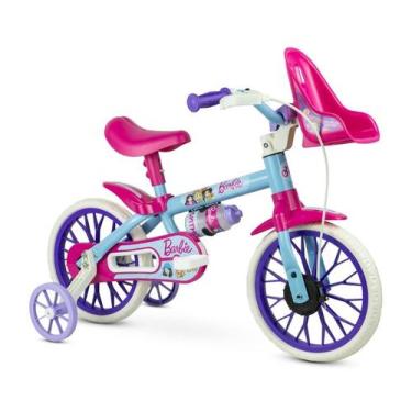 Imagem de Bicicleta infantil aro 12 nathor c/ rodinhas, BARBIE
