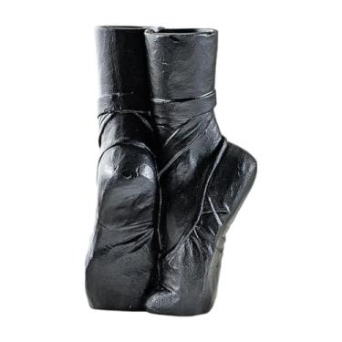 Imagem de Ioensy Vaso de porcelana, vaso de flores, presente, decoração para casa, arranjo floral, decorativo para mesa de centro, prateleira, cozinha, quarto, Preto