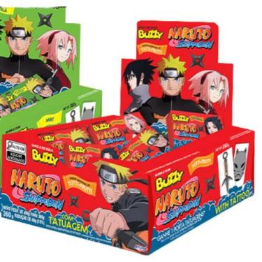 Imagem de Caixa Chicle Buzzy Naruto Tutti Frutti - 1 caixa - Riclan