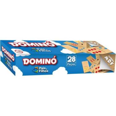 Imagem de Domino Madeira Pingos Coloridos - Pais e Filhos