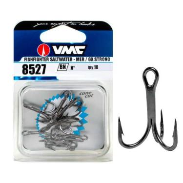 Imagem de Garateia 8527 6xFishfighter Black Nickel C/10 N6 - VMC - Rapala, N°6