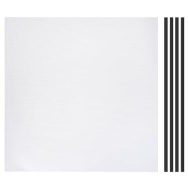 Imagem de PATIKIL Furo de malha de poeira de 50 x 50 cm, 0,2 cm, 1 conjunto de filtro de poeira de PVC para refrigerador de computador, filtro de poeira, grades com fita dupla face para ventilador de