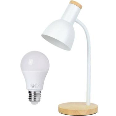 Imagem de Luminária Mesa Abajur 45Cm Articulada Flexível Silicone